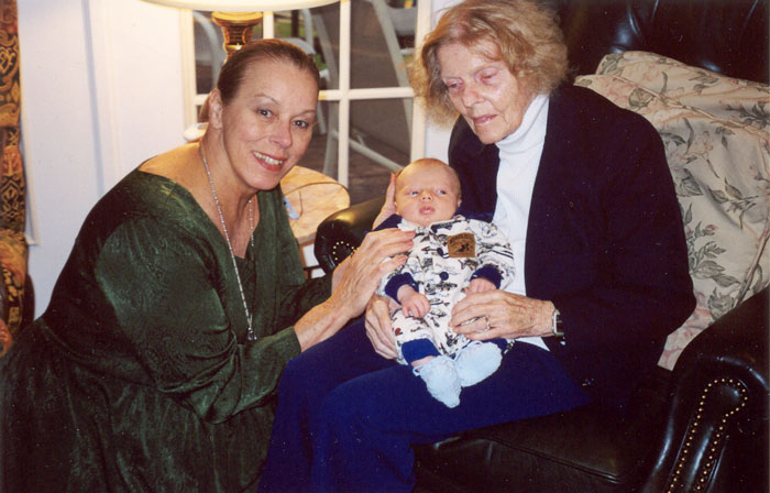 2000 Paul's youngest Maxwell with his two grandmothers Martha & Jean